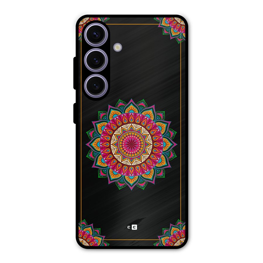 Amazing Mandala Art Metal Back Case for Galaxy S24