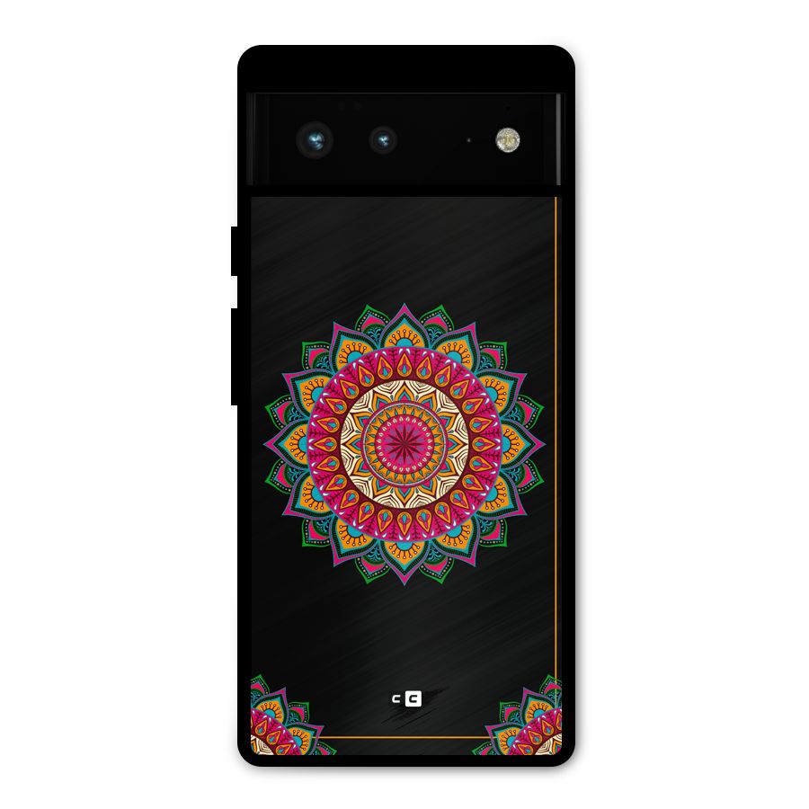 Amazing Mandala Art Metal Back Case for Google Pixel 6