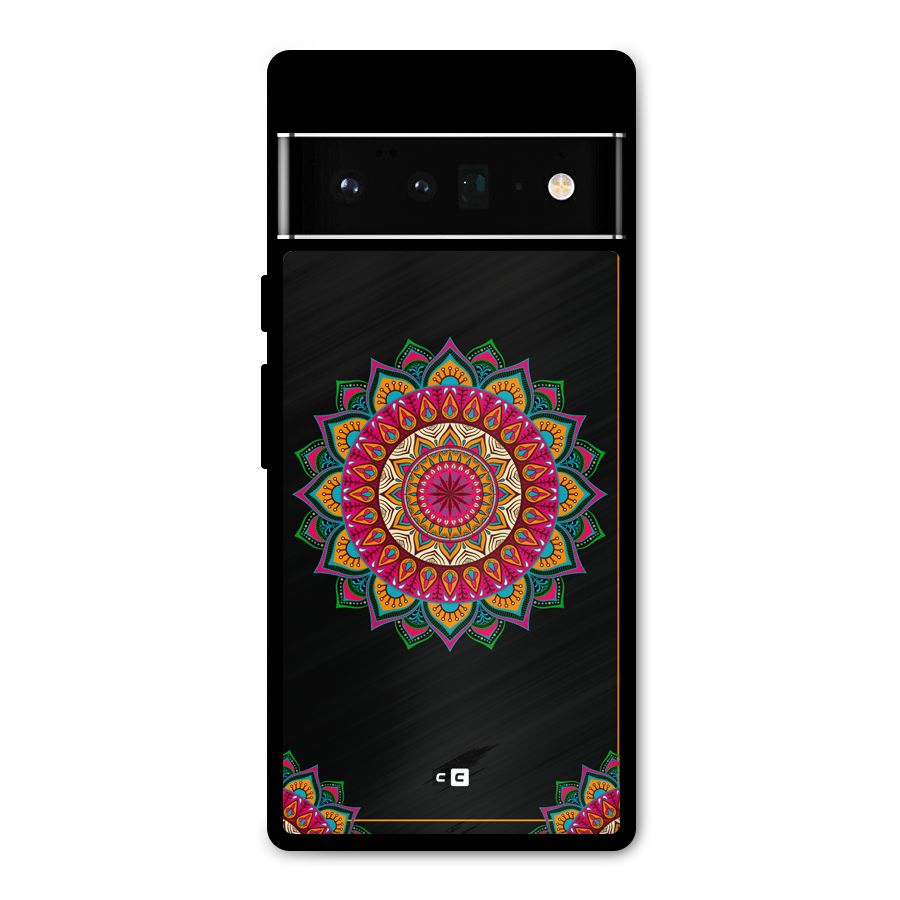Amazing Mandala Art Metal Back Case for Google Pixel 6 Pro