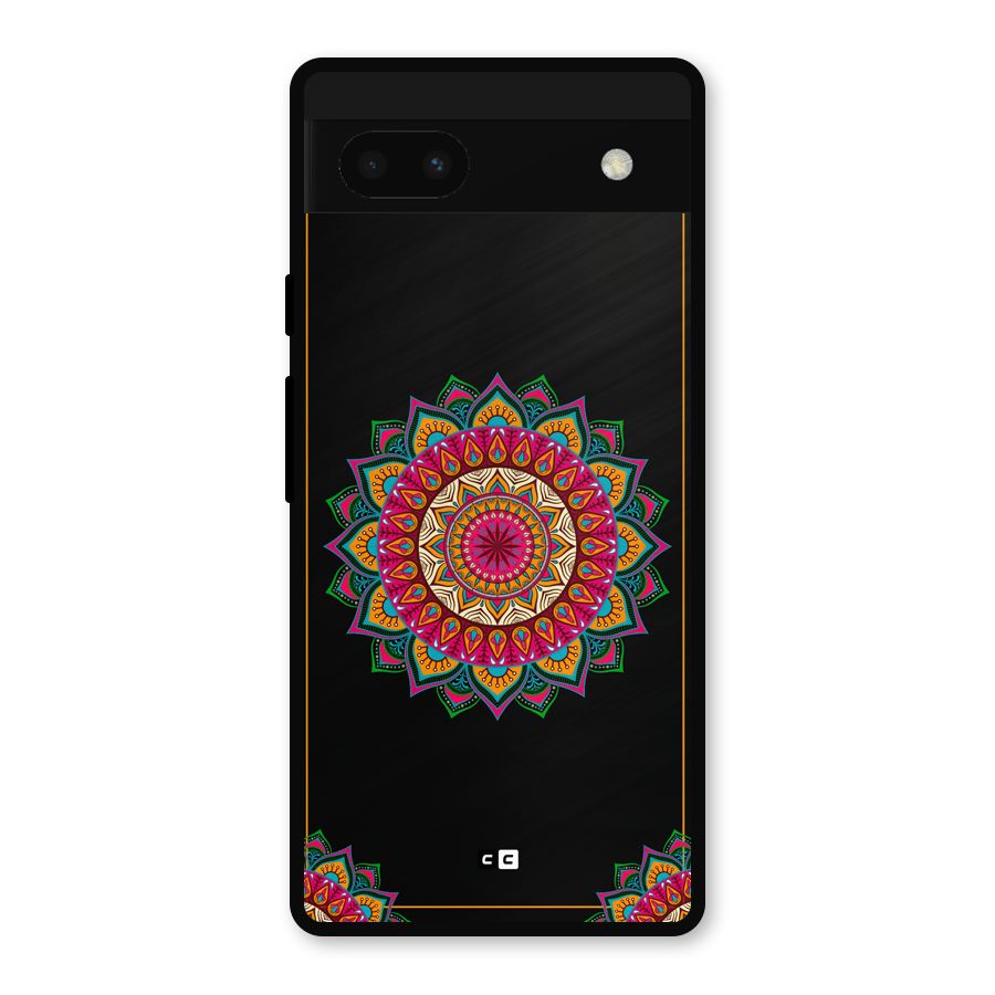 Amazing Mandala Art Metal Back Case for Google Pixel 6a