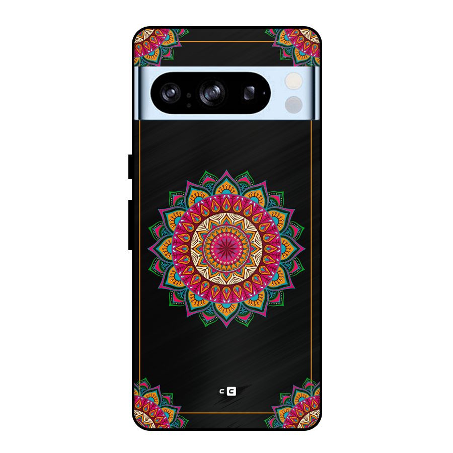 Amazing Mandala Art Metal Back Case for Google Pixel 8 Pro