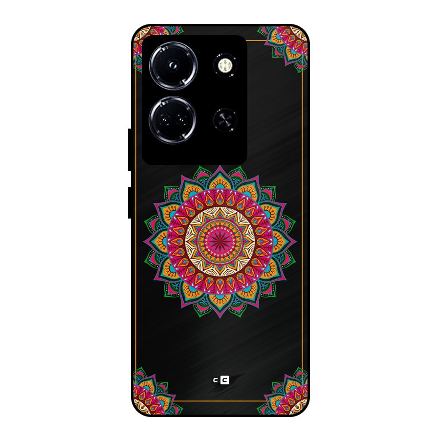 Amazing Mandala Art Metal Back Case for Infinix Note 30 5G