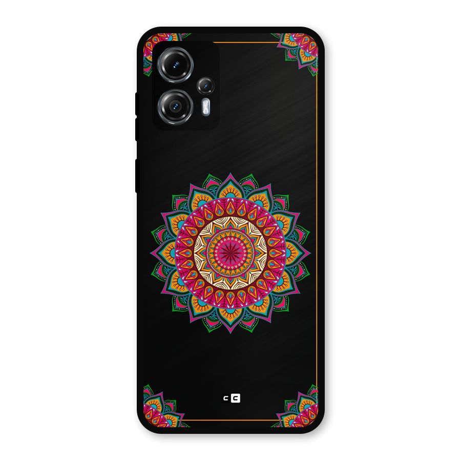 Amazing Mandala Art Metal Back Case for Moto G13