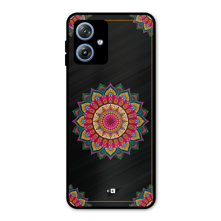 Amazing Mandala Art Metal Back Case for Moto G54