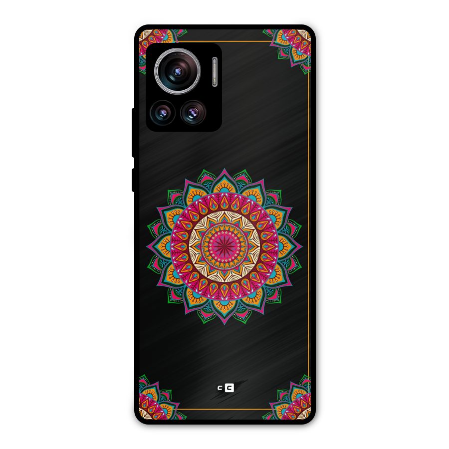 Amazing Mandala Art Metal Back Case for Motorola Edge 30 Ultra
