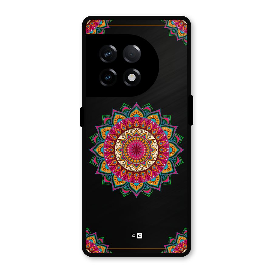 Amazing Mandala Art Metal Back Case for OnePlus 11R