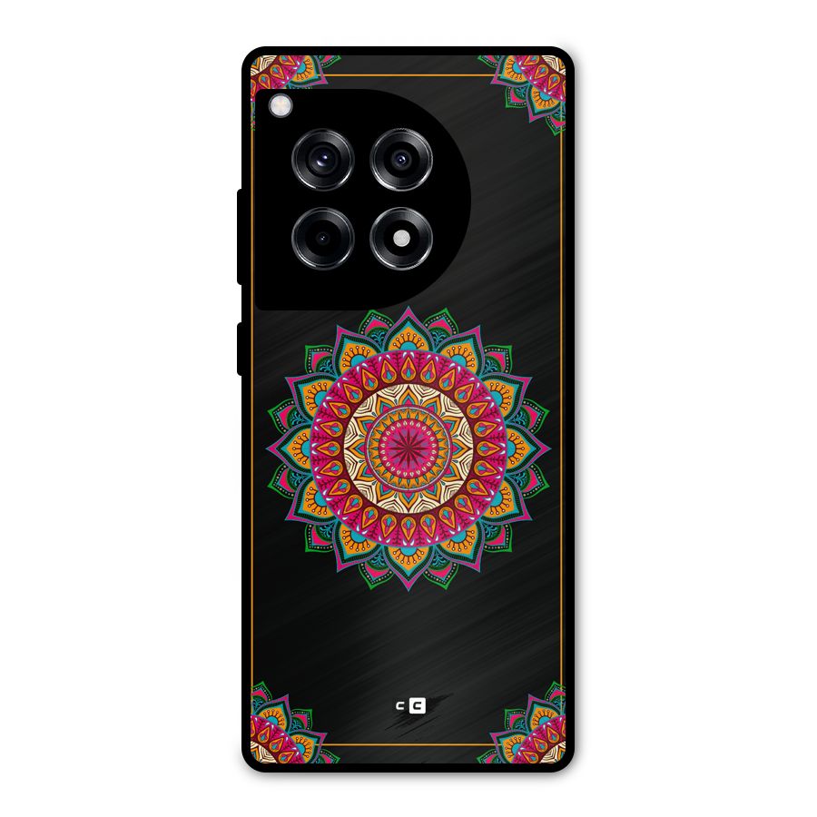 Amazing Mandala Art Metal Back Case for OnePlus 12R