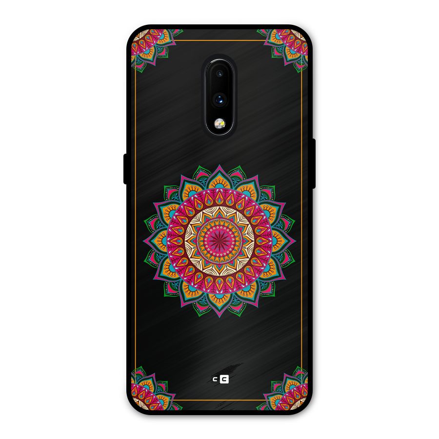 Amazing Mandala Art Metal Back Case for OnePlus 7