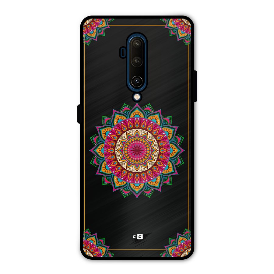 Amazing Mandala Art Metal Back Case for OnePlus 7T Pro