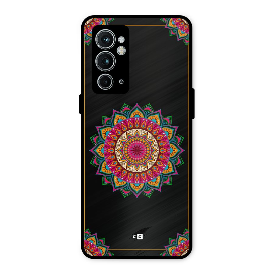 Amazing Mandala Art Metal Back Case for OnePlus 9RT 5G