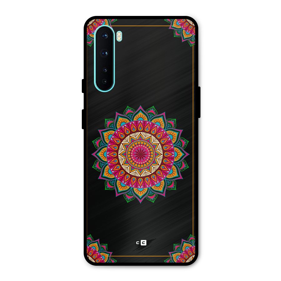 Amazing Mandala Art Metal Back Case for OnePlus Nord
