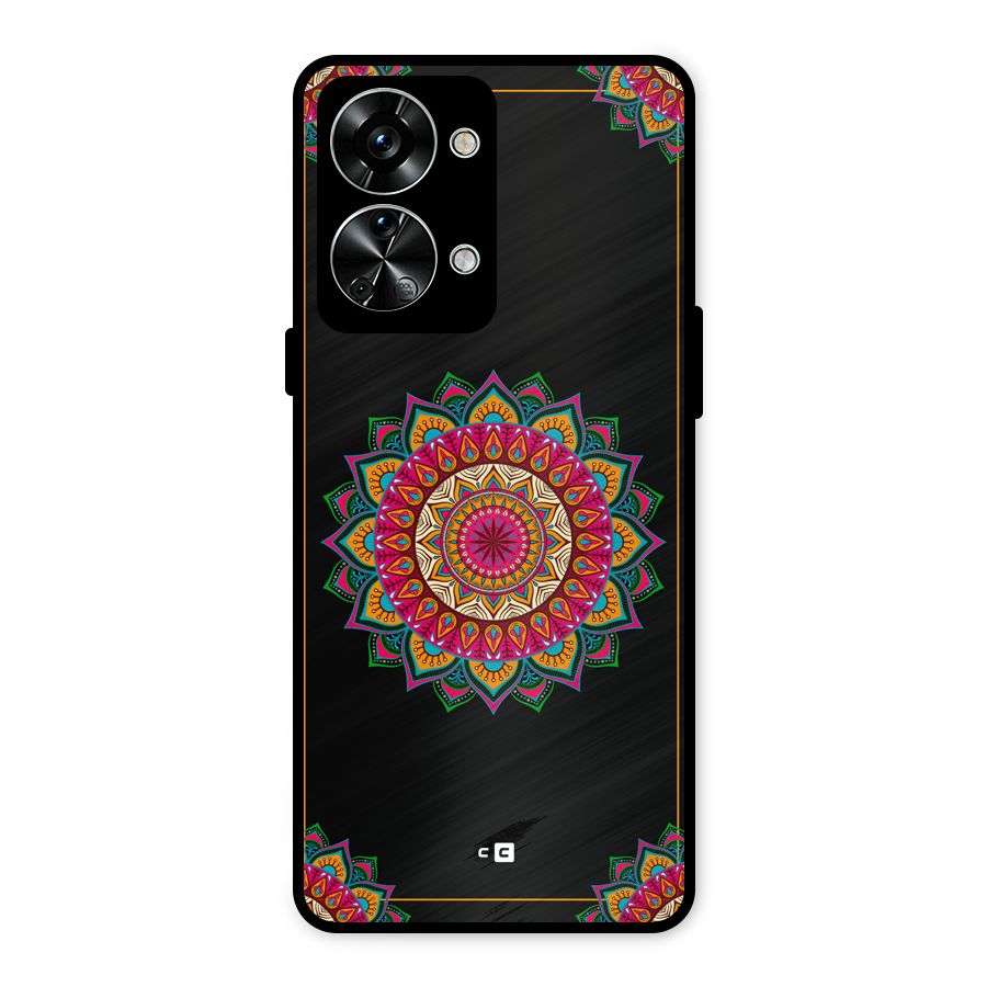 Amazing Mandala Art Metal Back Case for OnePlus Nord 2T