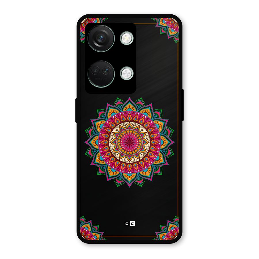 Amazing Mandala Art Metal Back Case for OnePlus Nord 3