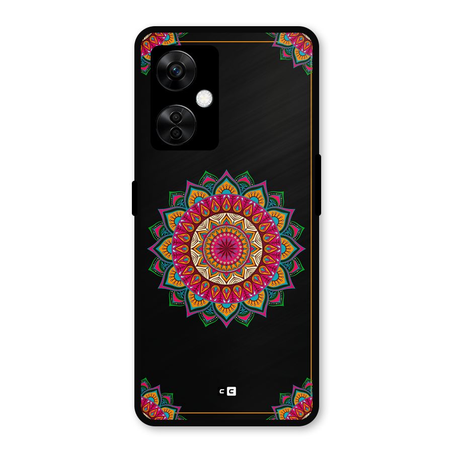 Amazing Mandala Art Metal Back Case for OnePlus Nord CE 3 Lite