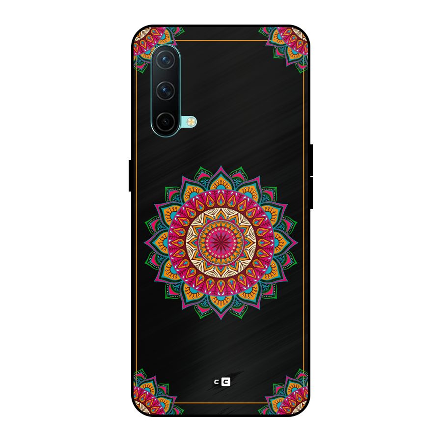 Amazing Mandala Art Metal Back Case for OnePlus Nord CE 5G