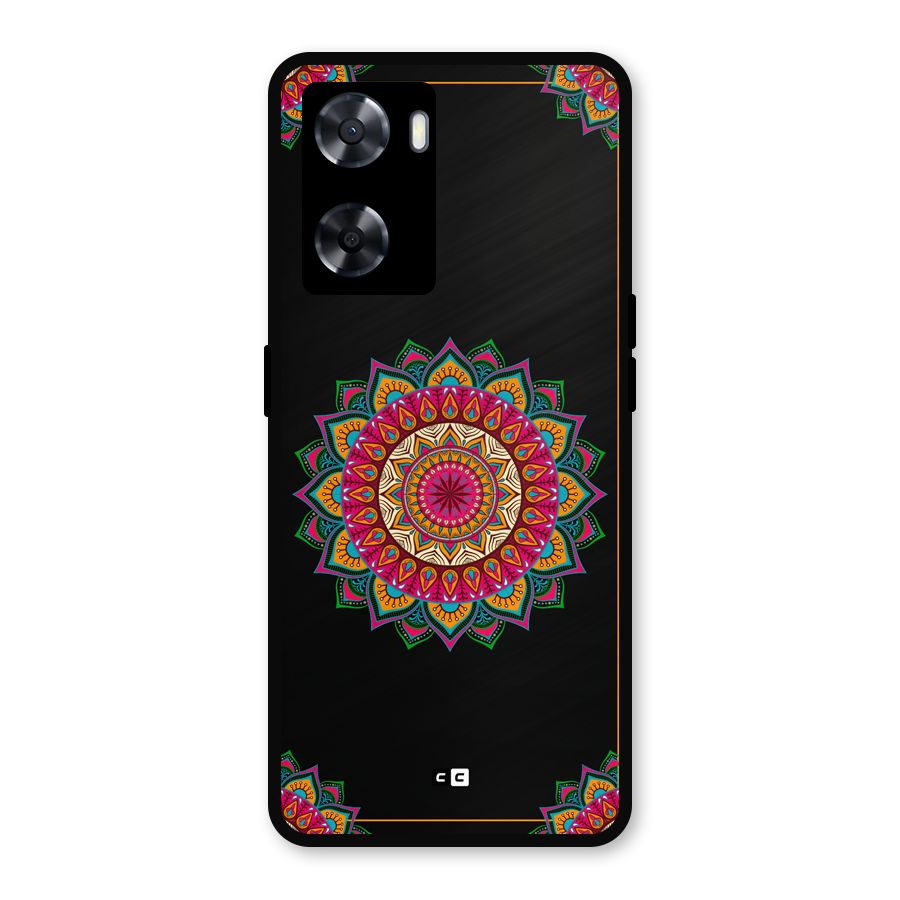 Amazing Mandala Art Metal Back Case for OnePlus Nord N20 SE