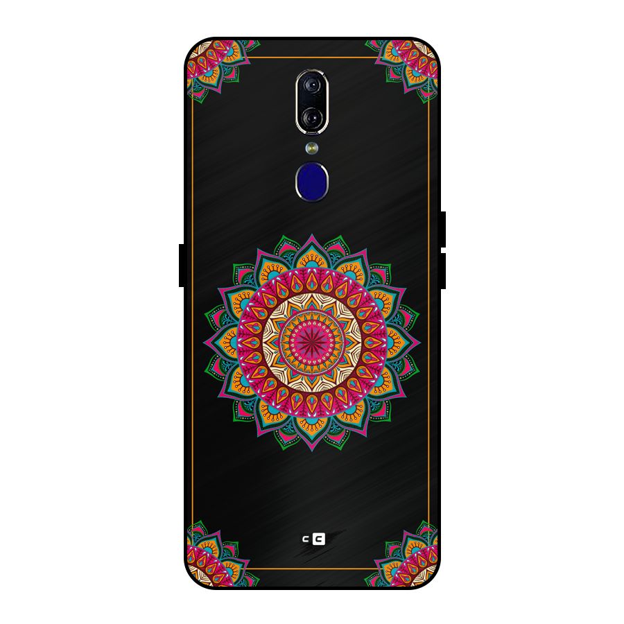 Amazing Mandala Art Metal Back Case for Oppo F11