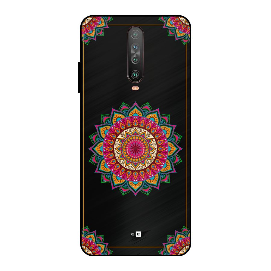 Amazing Mandala Art Metal Back Case for Poco X2