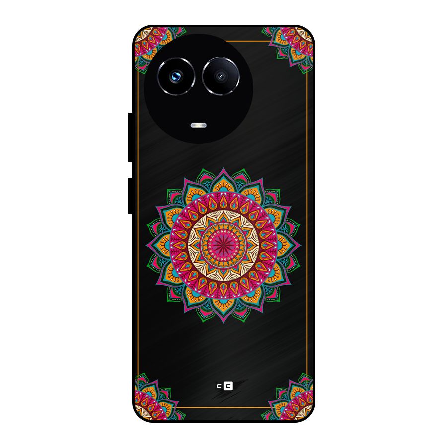 Amazing Mandala Art Metal Back Case for Realme 11 5G