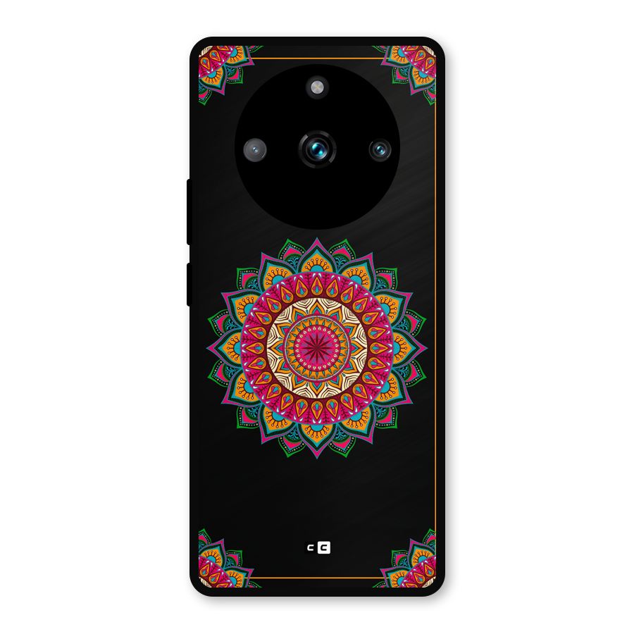 Amazing Mandala Art Metal Back Case for Realme 11 Pro Plus