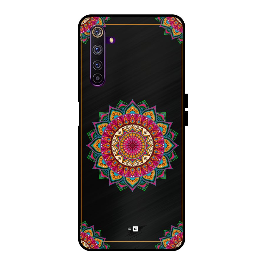 Amazing Mandala Art Metal Back Case for Realme 6 Pro