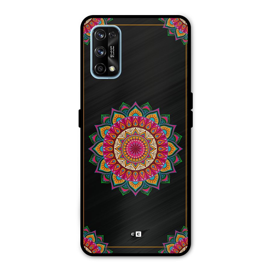 Amazing Mandala Art Metal Back Case for Realme 7 Pro
