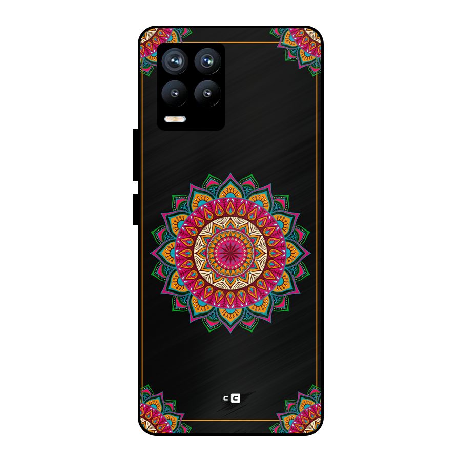 Amazing Mandala Art Metal Back Case for Realme 8 Pro