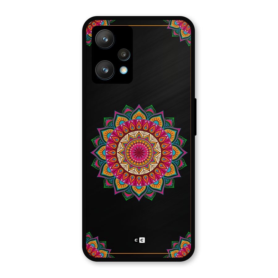 Amazing Mandala Art Metal Back Case for Realme 9