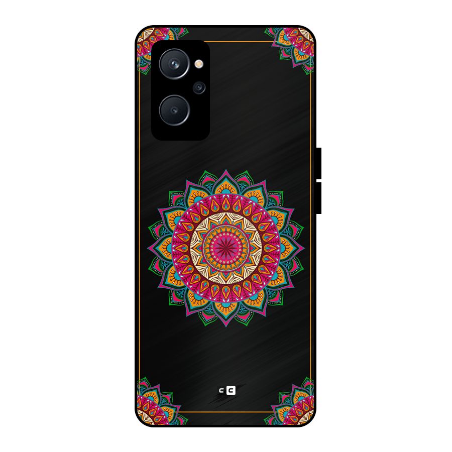 Amazing Mandala Art Metal Back Case for Realme 9i 5G