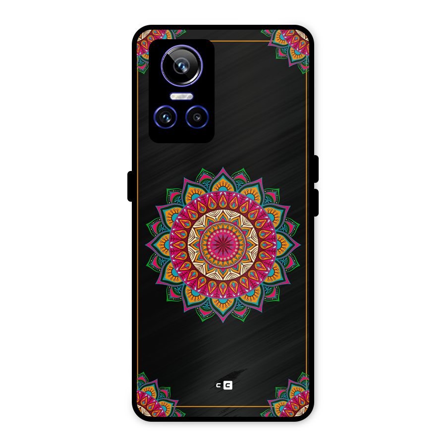 Amazing Mandala Art Metal Back Case for Realme GT Neo 3