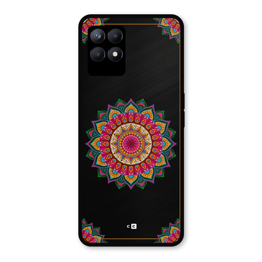 Amazing Mandala Art Metal Back Case for Realme Narzo 50