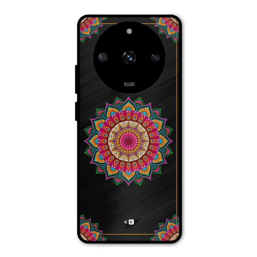 Amazing Mandala Art Metal Back Case for Realme Narzo 60 5G