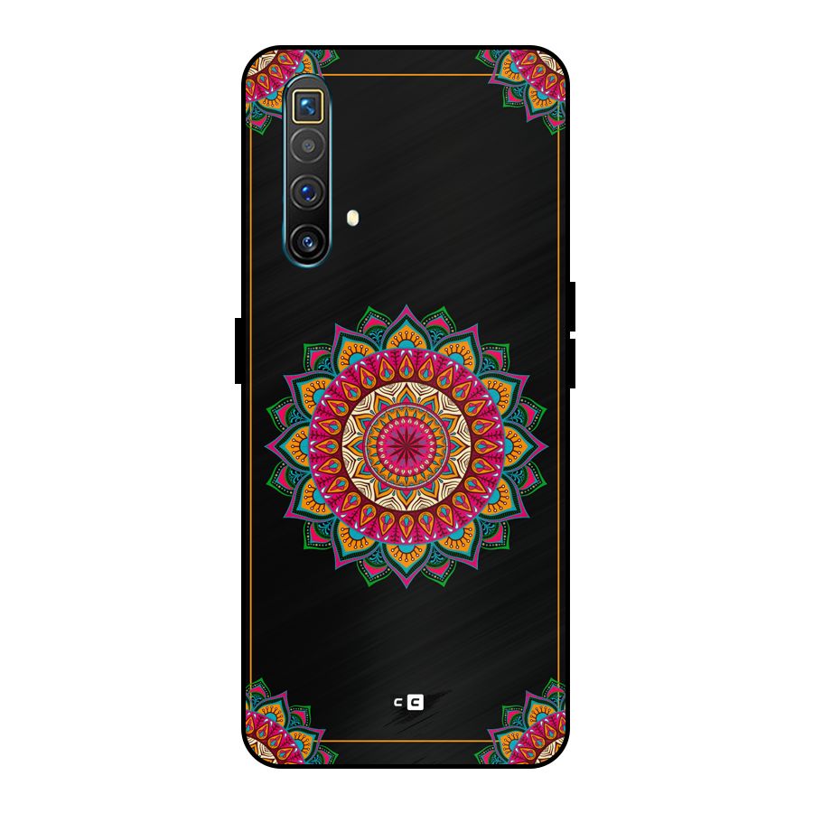 Amazing Mandala Art Metal Back Case for Realme X3