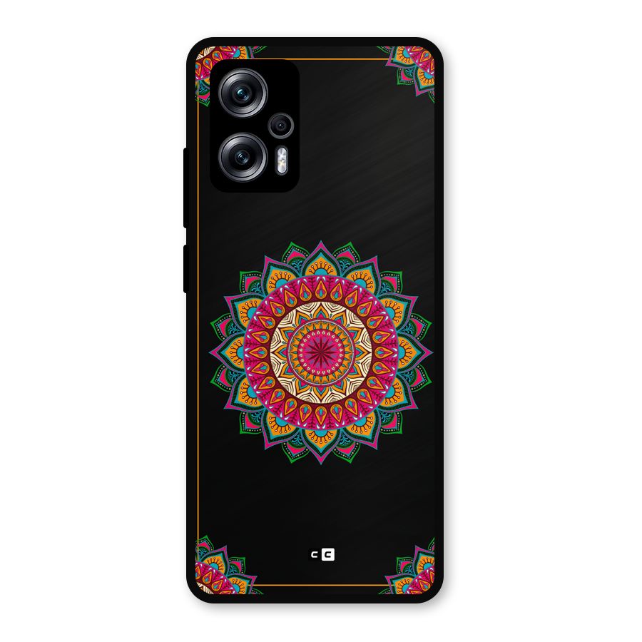 Amazing Mandala Art Metal Back Case for Redmi K50i