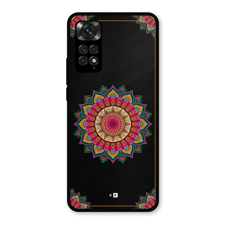 Amazing Mandala Art Metal Back Case for Redmi Note 11