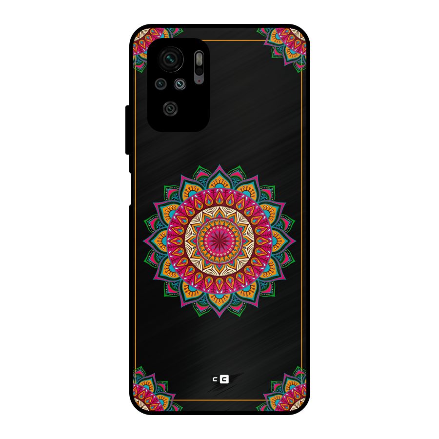 Amazing Mandala Art Metal Back Case for Redmi Note 11 SE
