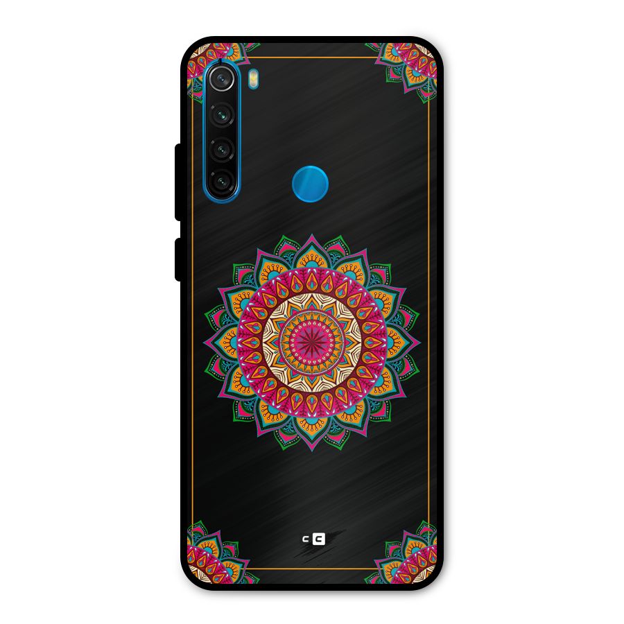 Amazing Mandala Art Metal Back Case for Redmi Note 8
