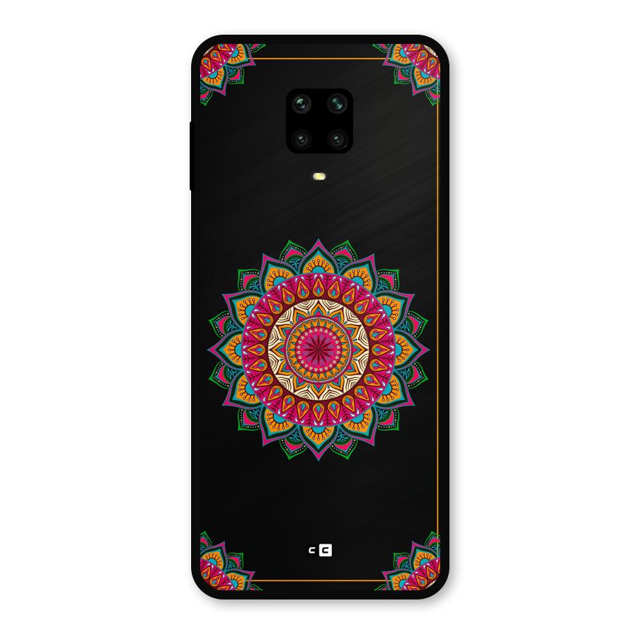 Amazing Mandala Art Metal Back Case for Redmi Note 9 Pro