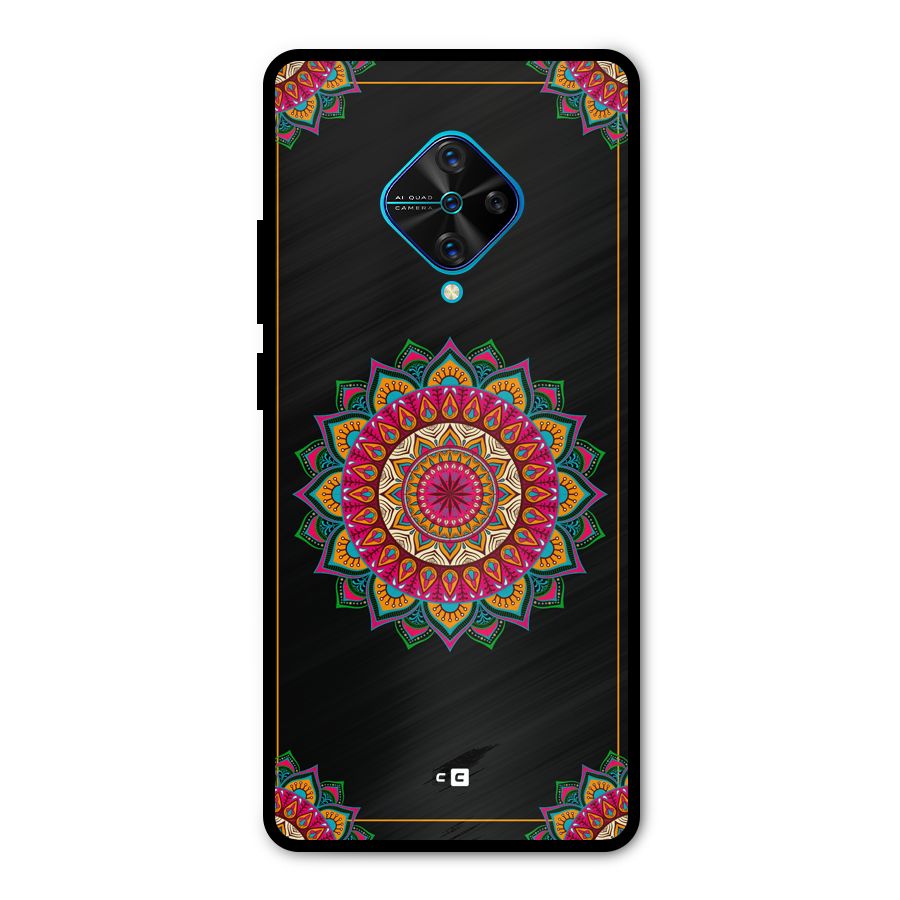 Amazing Mandala Art Metal Back Case for Vivo S1 Pro