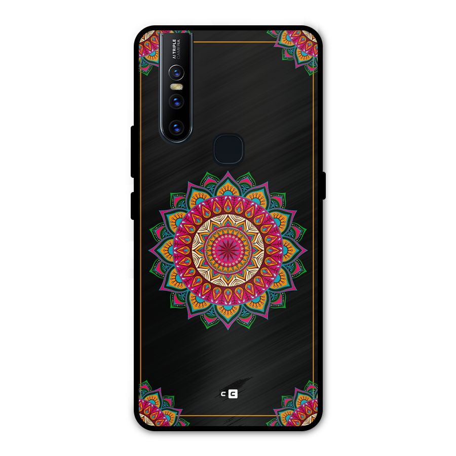 Amazing Mandala Art Metal Back Case for Vivo V15