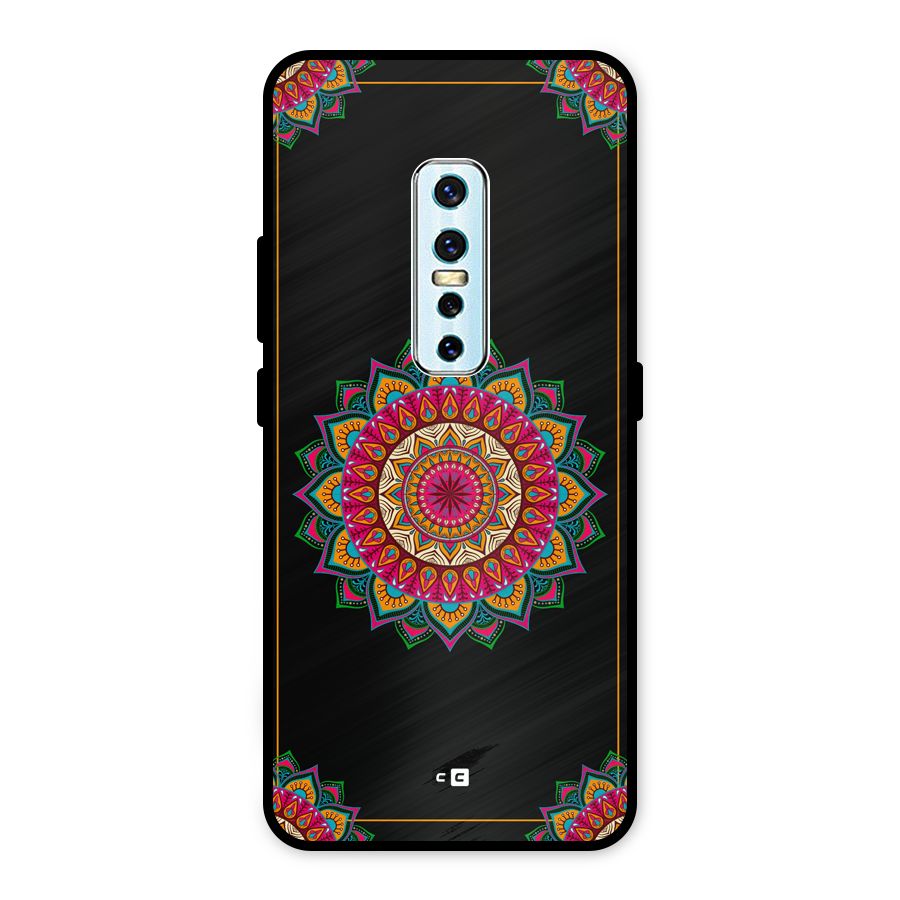 Amazing Mandala Art Metal Back Case for Vivo V17 Pro