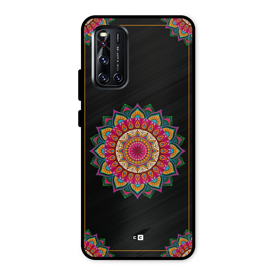 Amazing Mandala Art Metal Back Case for Vivo V19