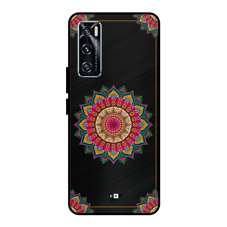 Amazing Mandala Art Metal Back Case for Vivo V20 SE