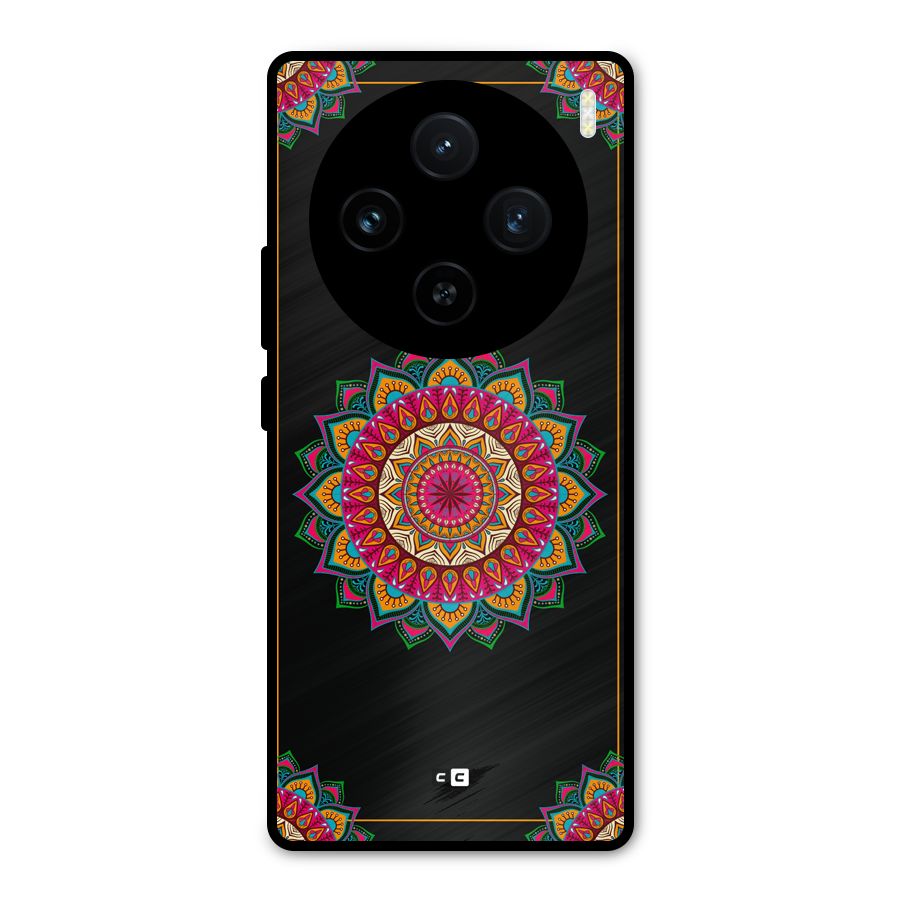 Amazing Mandala Art Metal Back Case for Vivo X100