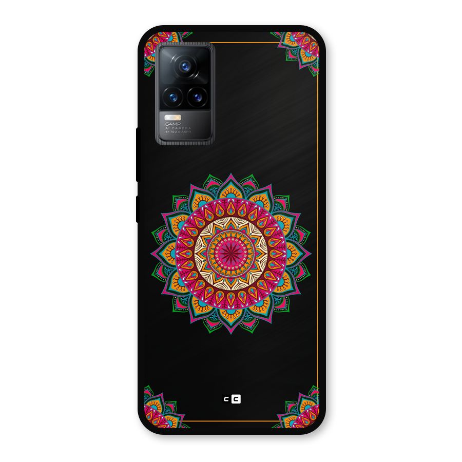 Amazing Mandala Art Metal Back Case for Vivo Y73