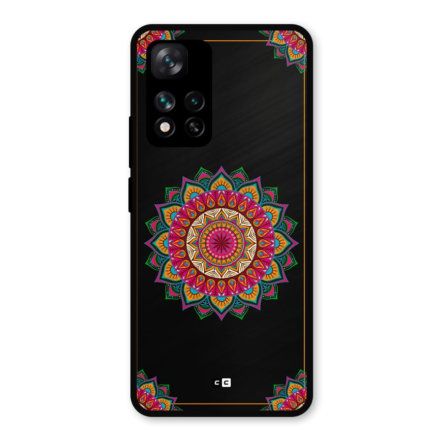 Amazing Mandala Art Metal Back Case for Xiaomi 11i Hypercharge 5G
