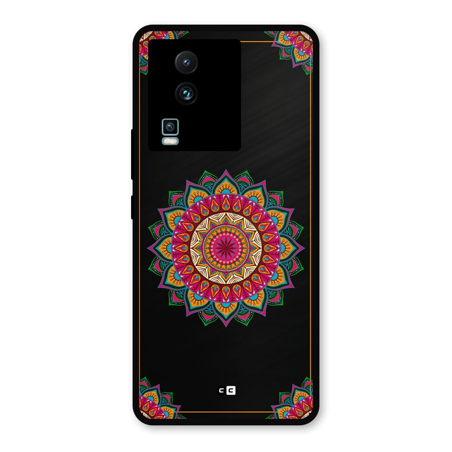 Amazing Mandala Art Metal Back Case for iQOO Neo 7 Pro