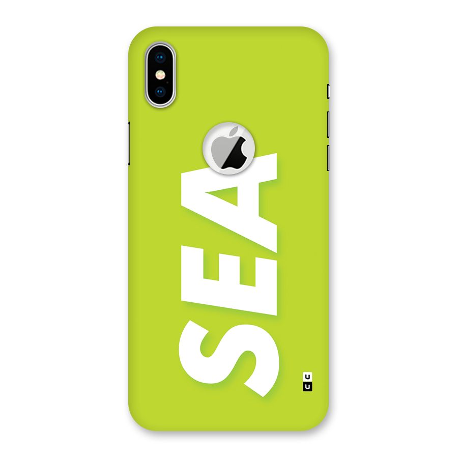 Amazing Sea Back Case for iPhone X Logo Cut