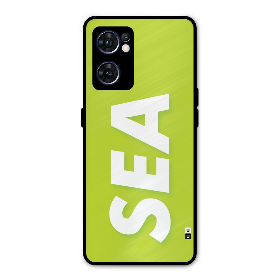 Amazing Sea Metal Back Case for Oppo Reno7 5G