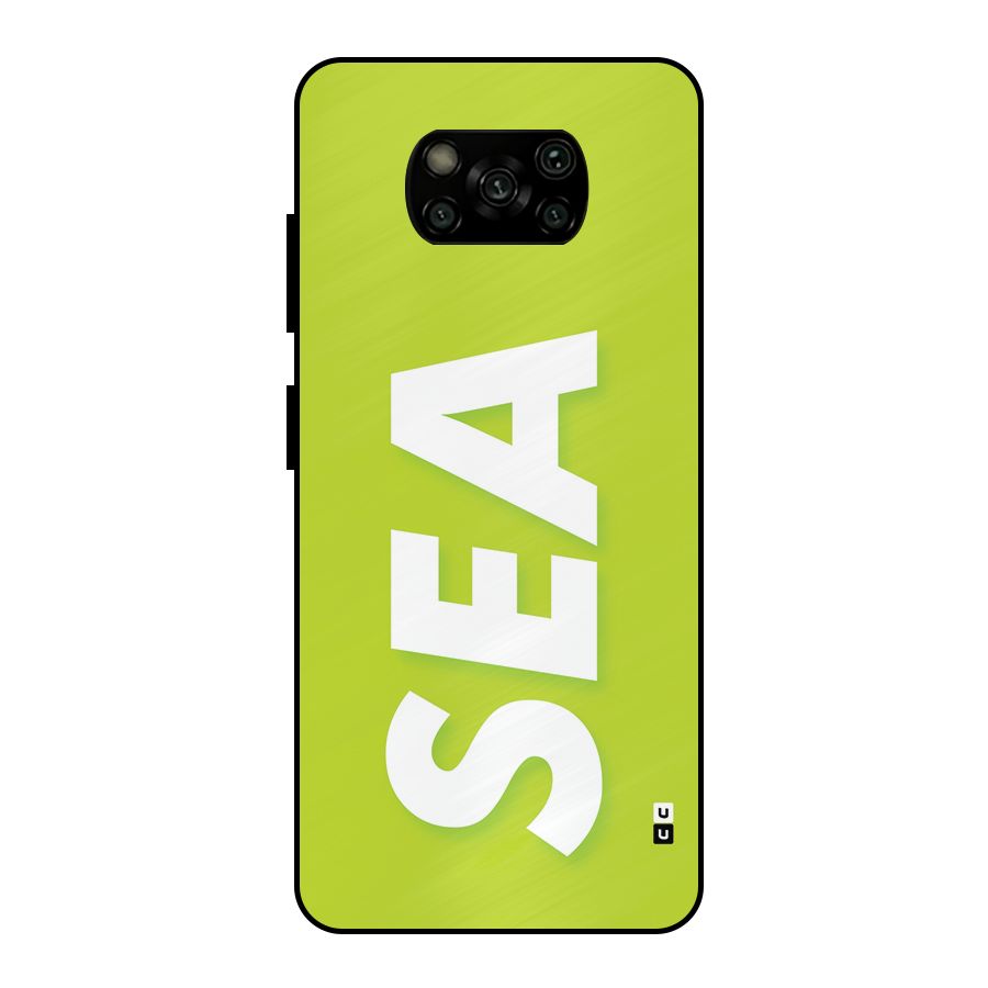 Amazing Sea Metal Back Case for Poco X3